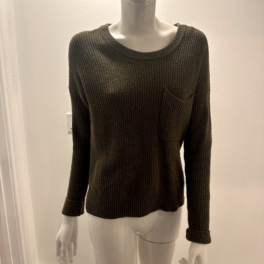 MADEWELL OLIVE GREEN SWEATER